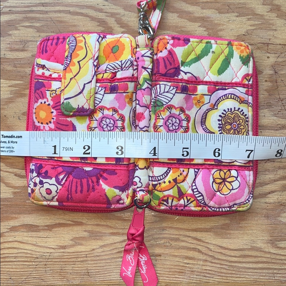 Vera Bradley Pink‎ and Yellow Floral Wristlet - Picture 4 of 7